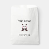 かわいいパンダの誕生日 白 フェイバーバッグ (正面)