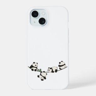 かわいいパンダの電話ケース かわいい動物のiPhoneカバー iPhone 15ケース