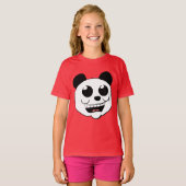 かわいいパンダの顔 Tシャツ (正面フル)