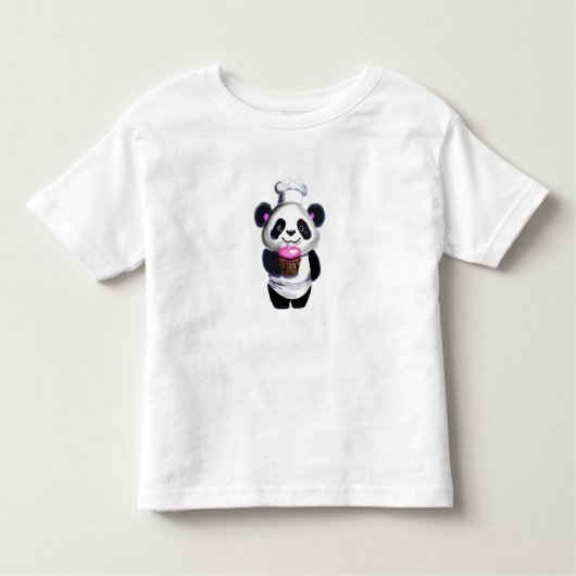 かわいいパンダのTシャツ トドラーTシャツ (正面)