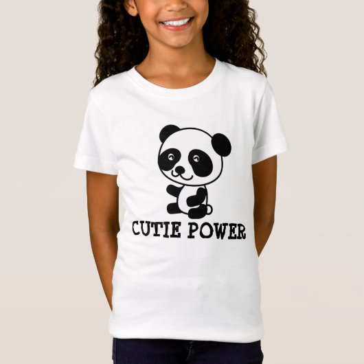 かわいいパンダのTシャツ（子供用） Tシャツ (正面)