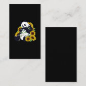 かわいいパンダひまわり愛好者の美しい花 名刺 (正面/裏面)