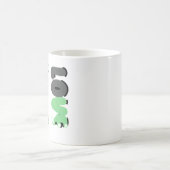 かわいいパンダを愛する コーヒーマグカップ (中央)