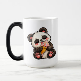 かわいいパンダアイスクリーム モーフィングマグカップ