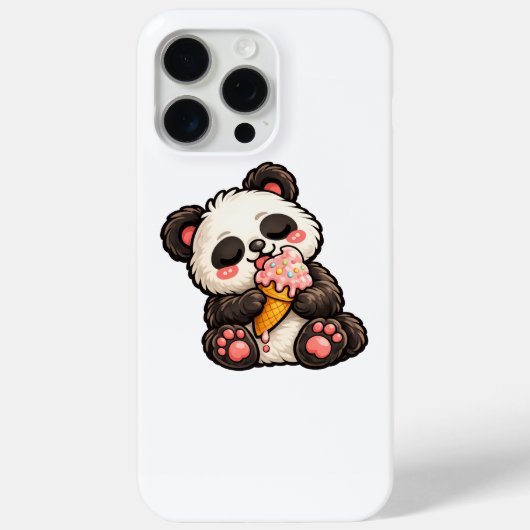 かわいいパンダアイスクリーム Case-Mate iPhoneケース (裏面)