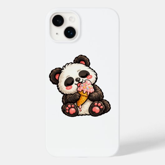 かわいいパンダアイスクリーム Case-Mate iPhoneケース (裏面)
