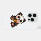 かわいいパンダアイスクリーム iPhoneケース (裏面横)