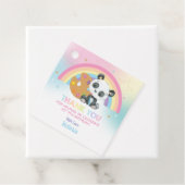 かわいいパンダアート絵を描パーティー誕生日ありがとう フェイバータグ (インサイチュ)