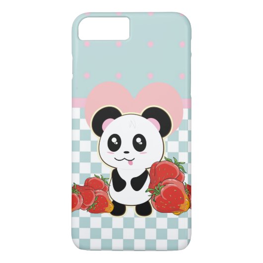 かわいいパンダイチゴかわいい Case-Mate iPhoneケース (裏面)