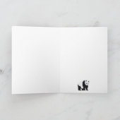 かわいいパンダクマのパターンおめでとう カード (内部)