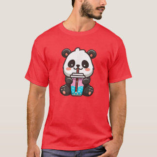 かわいいパンダシッピングバブルティー – かわいいボバティー Tシャツ
