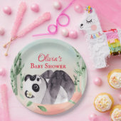 かわいいパンダジェンダー赤ちゃんシャワー ペーパープレート (パーティー)