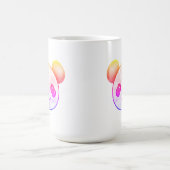 かわいいパンダスケッチ カラフル コーヒーマグカップ (中央)