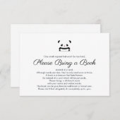 かわいいパンダスタイリッシュクマのカードを持って来て エンクロージャーカード (正面/裏面)