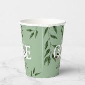 かわいいパンダニュートラル1歳のパーティー 紙コップ (右)