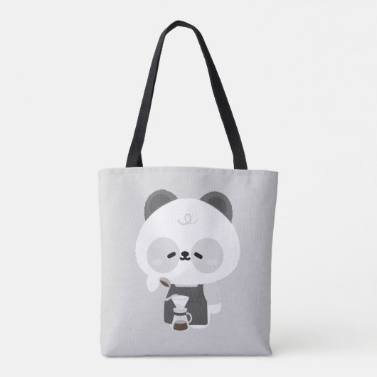 かわいいパンダバリスタ トートバッグ (裏面)