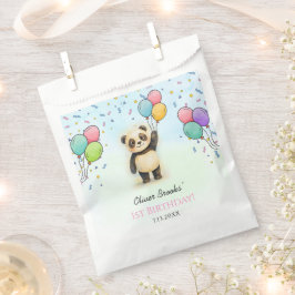かわいいパンダバルーン 1歳の誕生日パーティーのお菓子 フェイバーバッグ