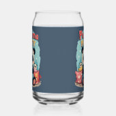 かわいいパンダパジャマパーティーコージースリーポバーエステティック ガラス缶 (右)