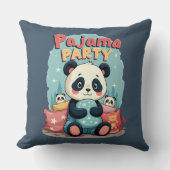 かわいいパンダパジャマパーティーコージースリーポバーエステティック クッション (正面)