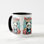 かわいいパンダパジャマパーティーコージースリーポバーエステティック マグカップ (正面左)