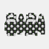 かわいいパンダパターンバンブーイン白黒グリーン フェイバーボックス (折り畳みなし)