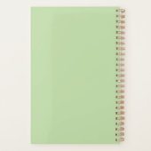 かわいいパンダパーソナライズされたプランナー プランナー手帳 (裏面)