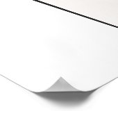 かわいいパンダピンクハート水彩花子供部屋 ポスター (角)