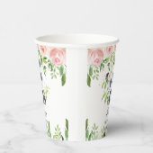 かわいいパンダピンクフローラ竹ベビーシャワー誕生日 紙コップ (右)