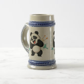 かわいいパンダ🐼プレミアムマグカップ – すべての大事な行事!🐼 ビールジョッキ (正面左)