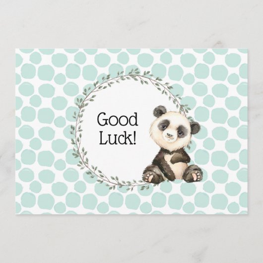 かわいいパンダベアベビー予測ゲーム 招待状 (裏面)