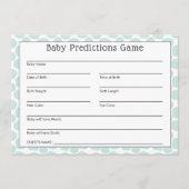 かわいいパンダベアベビー予測ゲーム 招待状 (正面)