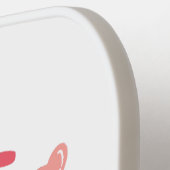 かわいいパンダベアーカップル動物誕生日カード ピックルボールラケット (左詳細)