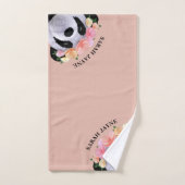 かわいいパンダベアーガールピーチカスタムバスタオルセット バスタオルセット (ハンドタオル)
