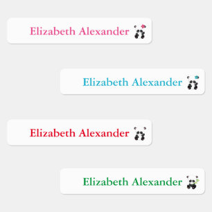 かわいいパンダベアーデイケア ラベル