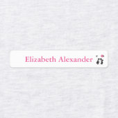 かわいいパンダベアーデイケア ラベル (デザイン1)