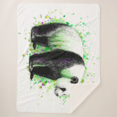 かわいいパンダベア シェルパブランケット (正面)