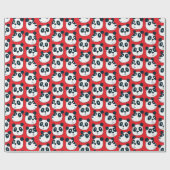 かわいいパンダベア ラッピングペーパー (フラット)