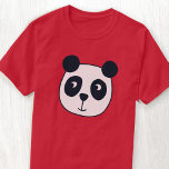 かわいいパンダベア Tシャツ<br><div class="desc">おもしろい漫画のパンダは、任意の保存志向の動物愛好家スマイルを作るためにクマ。オリジナルアートby Nic Squirrell.名前をに変カスタマイズ更。</div>