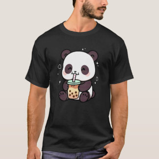かわいいパンダボバ日本語キュートな美意識アニメギ Tシャツ