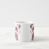 かわいいパンダマグカップ – かわいいマンガ動物コーヒーカップ エスプレッソカップ (正面)