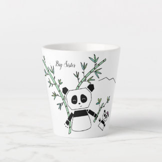 かわいいパンダラテカップ カフェラテマグ