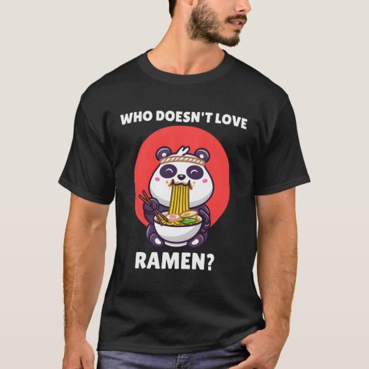 かわいいパンダラパンダを愛さない Tシャツ (正面)