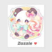 かわいいパンダラブズ棒つきキャンデー シール (シート)