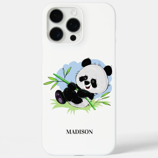 かわいいパンダ名前をカスタムするの電話代 Case-Mate iPhoneケース (裏面)