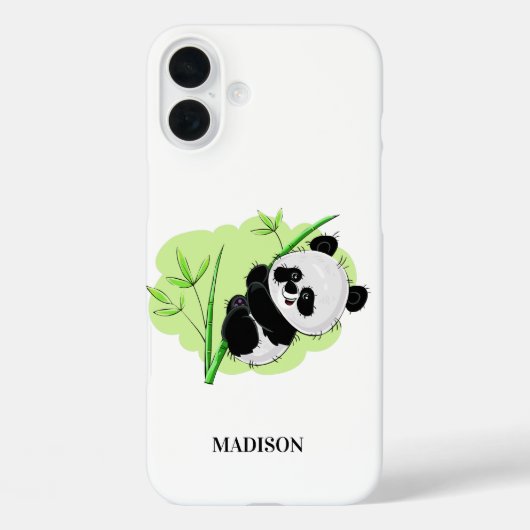 かわいいパンダ名前をカスタムするの電話代 Case-Mate iPhoneケース (裏面)