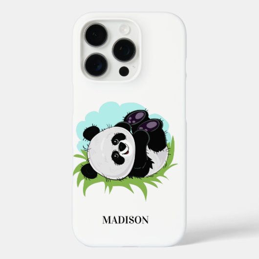 かわいいパンダ名前をカスタムするの電話代 Case-Mate iPhoneケース (裏面)