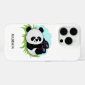 かわいいパンダ名前をカスタムするの電話代 Case-Mate iPhoneケース (裏面 (横))