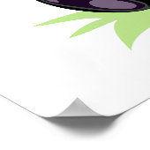 かわいいパンダ名前をカスタムするポスター ポスター (角)