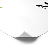 かわいいパンダ名前をカスタムするポスター ポスター (角)