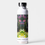 かわいいパンダ園芸花蝶引用文 ウォーターボトル (左面)